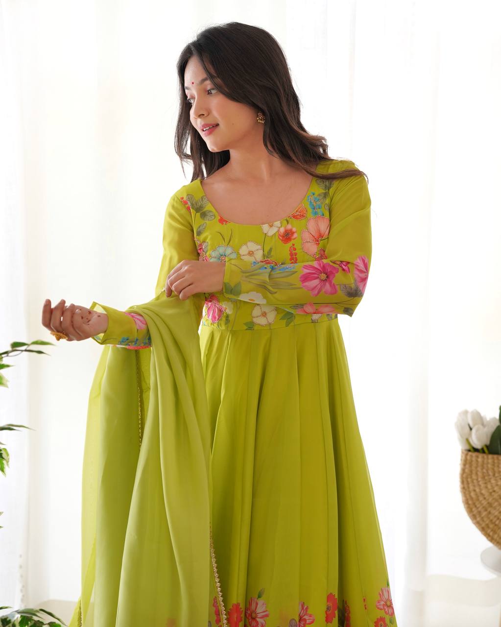 Liril Pure Soft Organja Silk Flower Position Outing Work Salwar Suit